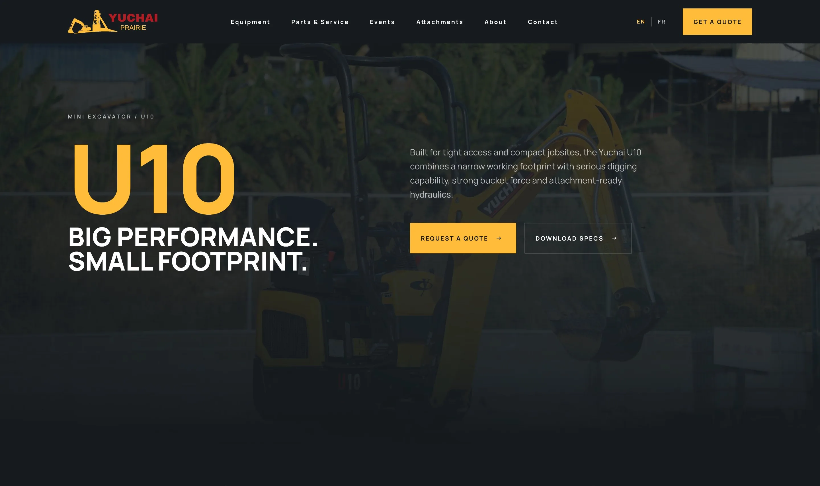 U10 model page hero